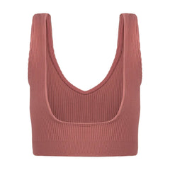 Top Sin Mangas Mujer Seamless Motion Sportfitness Rosado