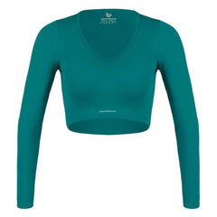 Top Con M/L Mujer Seamless Shake Sportfitness Azul Jade