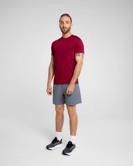 Camiseta M/C Hombre Rout SportFitness Vino