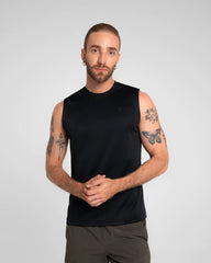 Camiseta Manga Sisa Hombre Void Sportfitness Negro