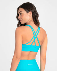 Top Sin Mangas Mujer Cheer Sportfitness Azul