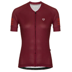 Jersey Ciclismo M/C Mujer GW Stripes Vinotinto