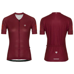 Jersey Ciclismo M/C Mujer GW Stripes Vinotinto