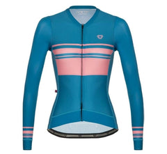 Jersey Ciclismo M/L Mujer GW 2 And 1 Azul