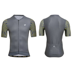 Jersey Ciclismo M/C Hombre GW Mistura Gris Amarillo
