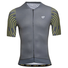 Jersey Ciclismo M/C Hombre GW Mistura Gris Amarillo