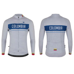 Jersey Ciclismo M/L Hombre GW Colombia Escaladores Gris