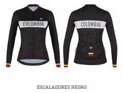 Jersey GW Camisa M/C Mujer Colombia Escaladores Negro