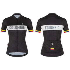 Jersey Ciclismo M/C Mujer GW Colombia Escaladores Negro