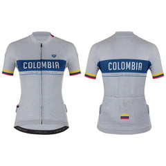 Jersey Ciclismo M/C Mujer GW Colombia Escaladores Gris