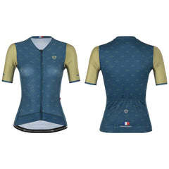 Jersey Ciclismo M/C Mujer GW Liberte Alpes Azul