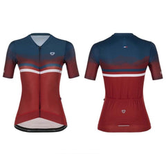 Jersey Ciclismo M/C Mujer GW Liberte French Rojo