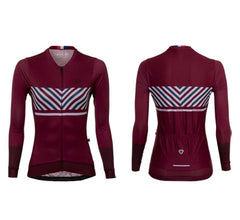 Jersey Ciclismo M/L Mujer GW Liberte Elegance Vino