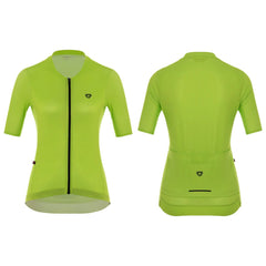 Jersey Ciclismo M/C Mujer GW Clip Basic Amarillo Neon