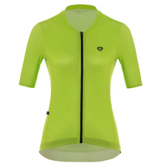 Jersey Ciclismo M/C Mujer GW Clip Basic Amarillo Neon