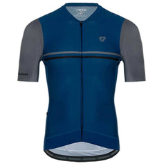 Jersey Ciclismo M/C Hombre GW Flamma Azul Gris
