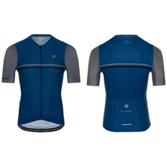 Jersey Ciclismo M/C Hombre GW Flamma Azul Gris