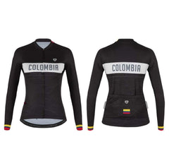 Jersey Ciclismo M/L Mujer GW Colombia Sport Escalador Negr