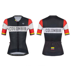 Jersey Ciclismo M/C Mujer GW Colombia Negro Rojo