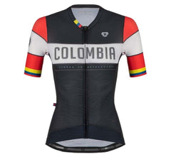 Jersey Ciclismo M/C Mujer GW Colombia Negro Rojo