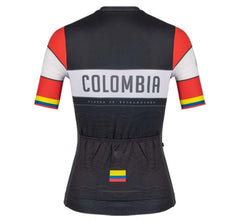 Jersey Ciclismo M/C Mujer GW Colombia Negro Rojo