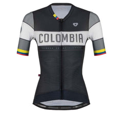 Jersey Ciclismo M/C Mujer GW Colombia Negro Gris