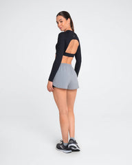 Top Manga Larga Mujer Snoop Sportfitness Negro