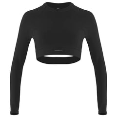 Top Manga Larga Mujer Snoop Sportfitness Negro