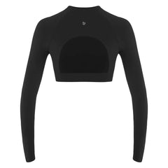 Top Manga Larga Mujer Snoop Sportfitness Negro