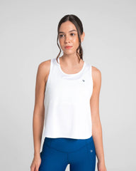 Camiseta Manga Sisa Mujer Hill Sportfitness Blanco