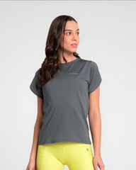 Camiseta Manga Corta Mujer Ally Sportfitness Gris