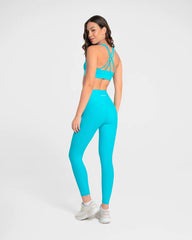 Pantalón de Licra Mujer Vibrant Sportfitness Azul