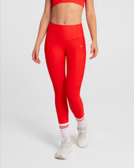 Pantalón de Licra Mujer Vibrant Sportfitness Rojo