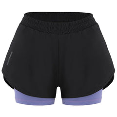Short Corto Mujer Cute Sportfitness Negro/Lila