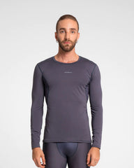 Camiseta Manga Larga Hombre Summit Sportfitness Gris