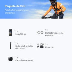 Cámara Insta360 X4 Bike Bundle Black