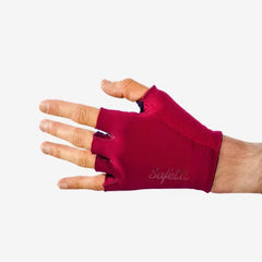 Guantes Ciclismo Cortos Safetti Essenziales Rojo