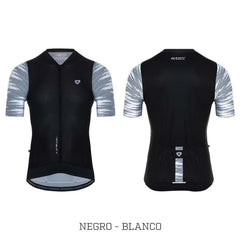 Jersey Ciclismo M/C Hombre GW Hawk Negro Blanco