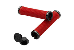 Maniguetas Grips Sram Con Tapas Rojo Lock-On