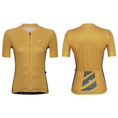 Jersey Ciclismo M/C Mujer GW Sides Amarillo