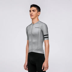 Jersey Ciclismo M/C Hombre Suarez Solid Gray Pearl 2.4