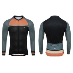 Jersey Ciclismo M/L Hombre GW Retro Block Azul Naranja