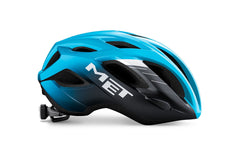 Casco de Ciclismo Met Idolo Cyan Black/Glossy