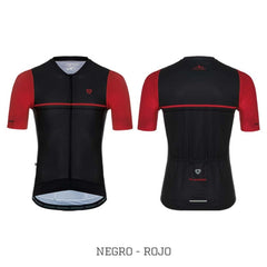 Jersey Ciclismo M/C Hombre GW Flamma Negro Rojo