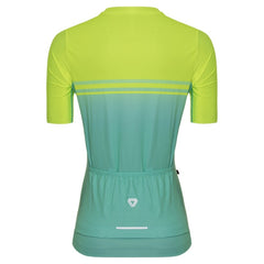 Jersey Ciclismo M/C Mujer GW Alta Visibilidad Turqueza