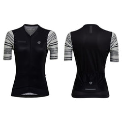 Jersey Ciclismo M/C Mujer GW MOP Pro Negro Blanco
