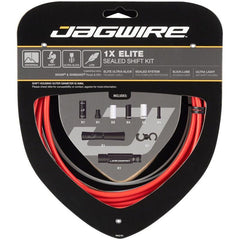 Kit Funda y Guaya de Cambios Jagwire Elite Sellado 1X Rojo