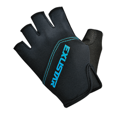 Guantes Ciclismo Exustar DC S/Velcro Negro/azul