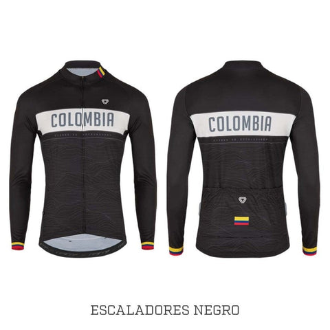 Jersey Ciclismo M/L Hombre GW Colombia Escaladores Negro