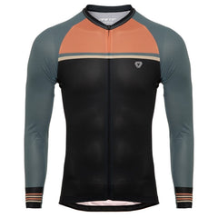 Jersey Ciclismo M/L Hombre GW Retro Block Azul Naranja